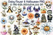 Daisy Flower & Halloween Clipart, an Illustration by Sublimation Artist (Thumbnail 1 of 6)