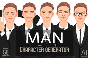 MAN CHARACTER portrait CREATOR (EPS)