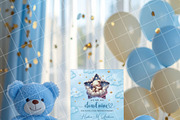 Boy baby shower invitation mockup PS, an Advertising Mockup by Blush Roses Print (Thumbnail 8 of 8)