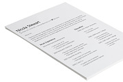 Modern Resume Template, a Resume Template by 12 Resumes  (Thumbnail 2 of 3)