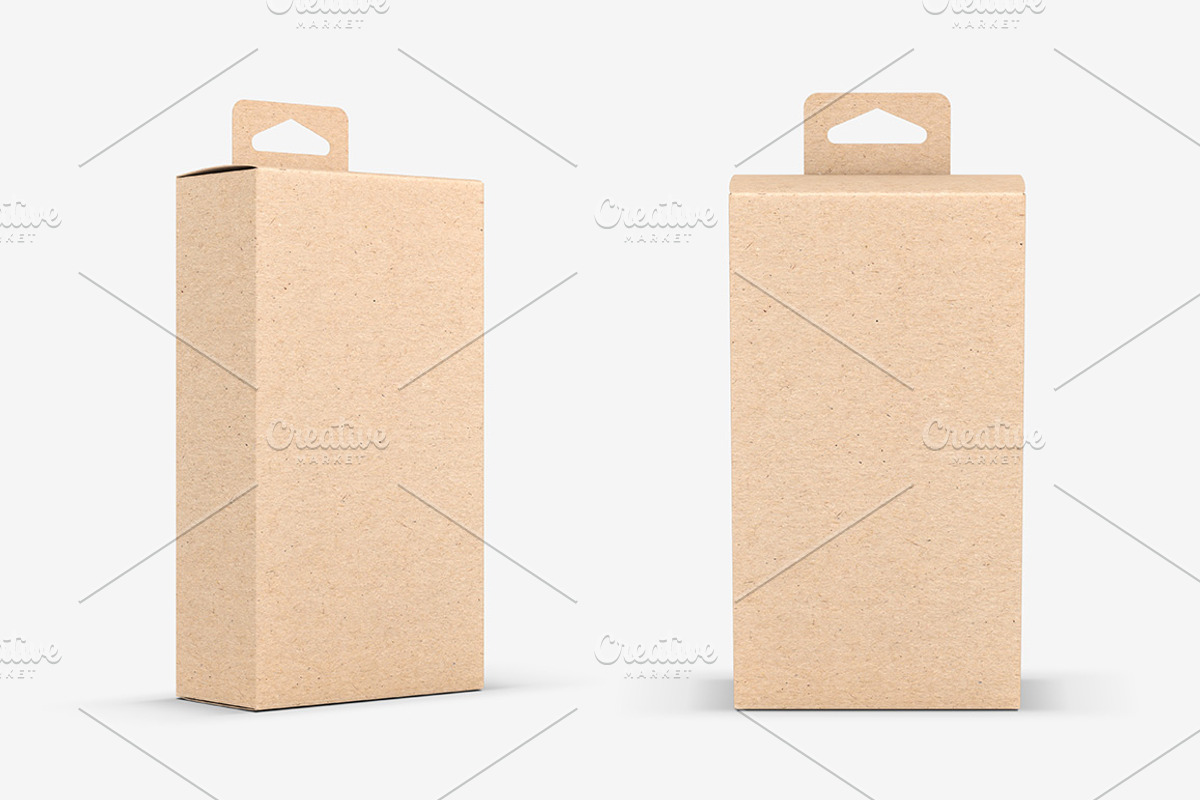 Box with Hang Tab PSD Mockup, a Merchandise Mockup by GreatFruit (Photo 5 of 8)