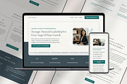 Financial Advisor Website Template, a Squarespace Template by Pretty Boss Designs (Thumbnail 1 of 6)