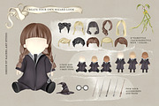 Wizarding Blue House in Christmas, an Illustration by Rachel Art Studio (Thumbnail 2 of 10)