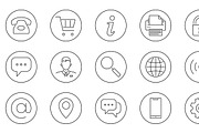 Business Card Icons, an Outline Icon by Oleksii (Thumbnail 2 of 6)
