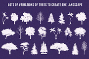 Procreate Landscape Creator set, a Brush Add-On by Julia Right Studio (Thumbnail 3 of 9)