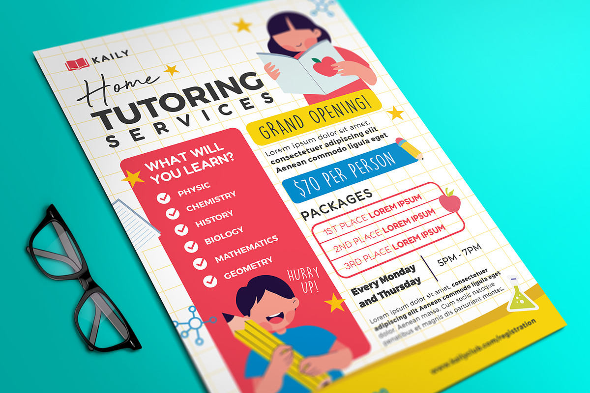 Home Tutoring Flyer, a Flyer Template by Aarley Kaiven (Photo 2 of 2)