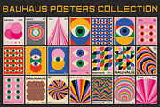 40 BAUHAUS POSTERS VECTOR SET, a Pattern Graphic by craftlove (Thumbnail 1 of 9)