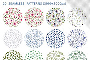 Botanical watercolor floral patterns, a Texture Illustration by alenaganzhela (Thumbnail 4 of 8)