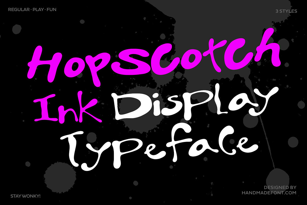 Hopscotch Ink Font, a Handwritten Font by Handmadefont (Photo 1 of 16)