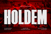 Holdem - Condensed Sans Serif Font, a Sans Serif Font by Pian45 Studio (Thumbnail 1 of 8)