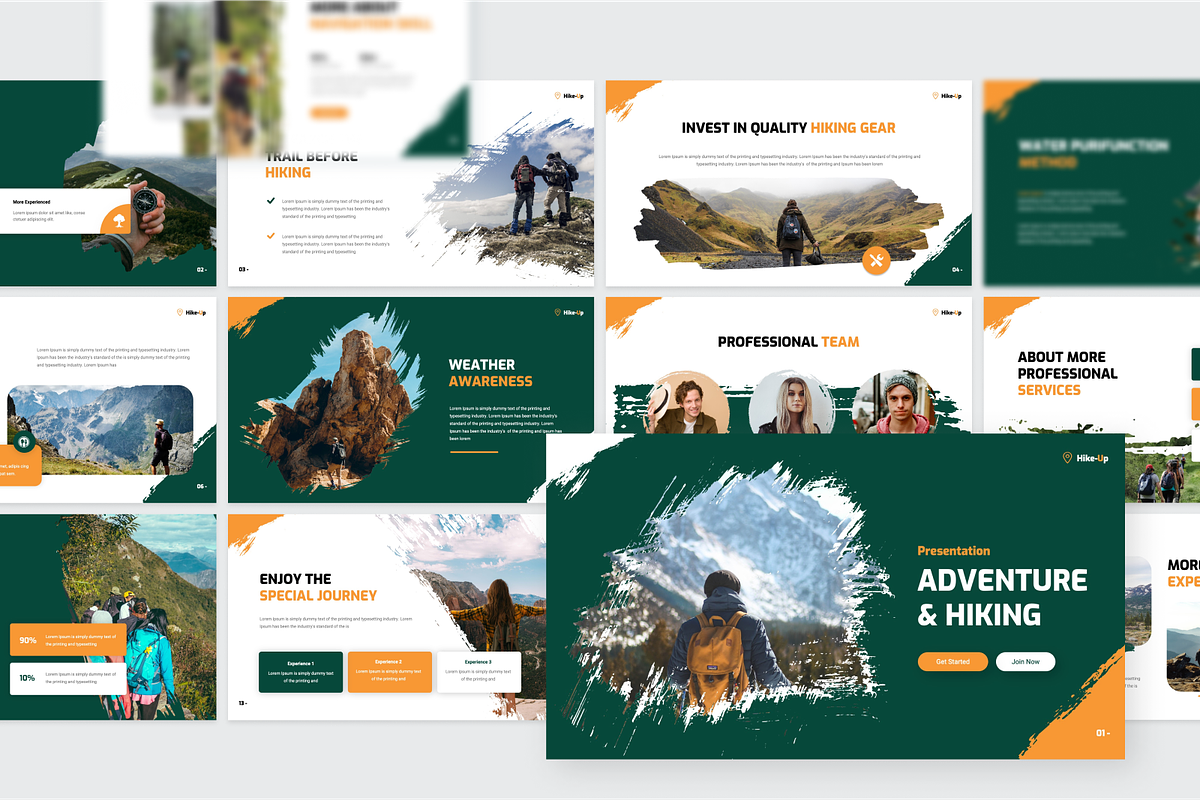 Adventure & Hiking Google Slide, a Presentation Template by SquidPixey (Photo 4 of 6)