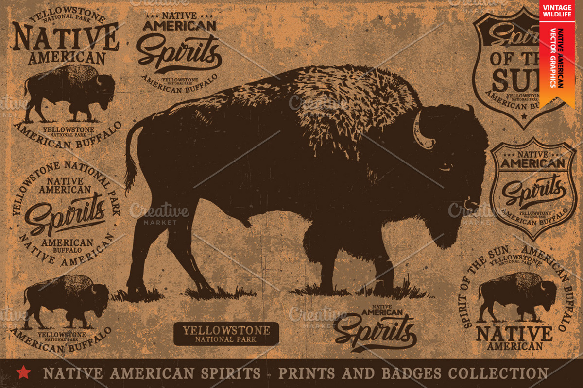 NATIVE AMERICAN SPIRITS, an Animal Illustration by Artistic & Unique (Photo 1 of 11)