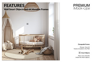 Nursery 44 Frames And Wallpaper