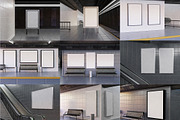 Subway Billboard Mockup Set, an Advertising Mockup by Mego-studio (Thumbnail 7 of 7)