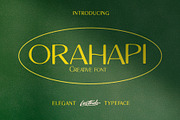 ORAHAPI Elegant Typeface, a Sans Serif Font by Lostkids (Thumbnail 1 of 8)