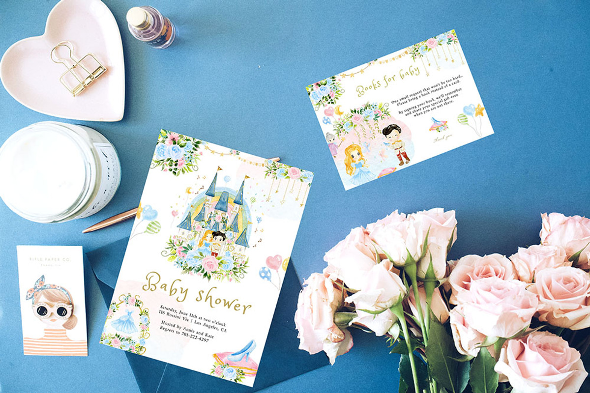 Blue Princess watercolour clipart, a Decorative Illustration by heyiamalice (Photo 11 of 13)