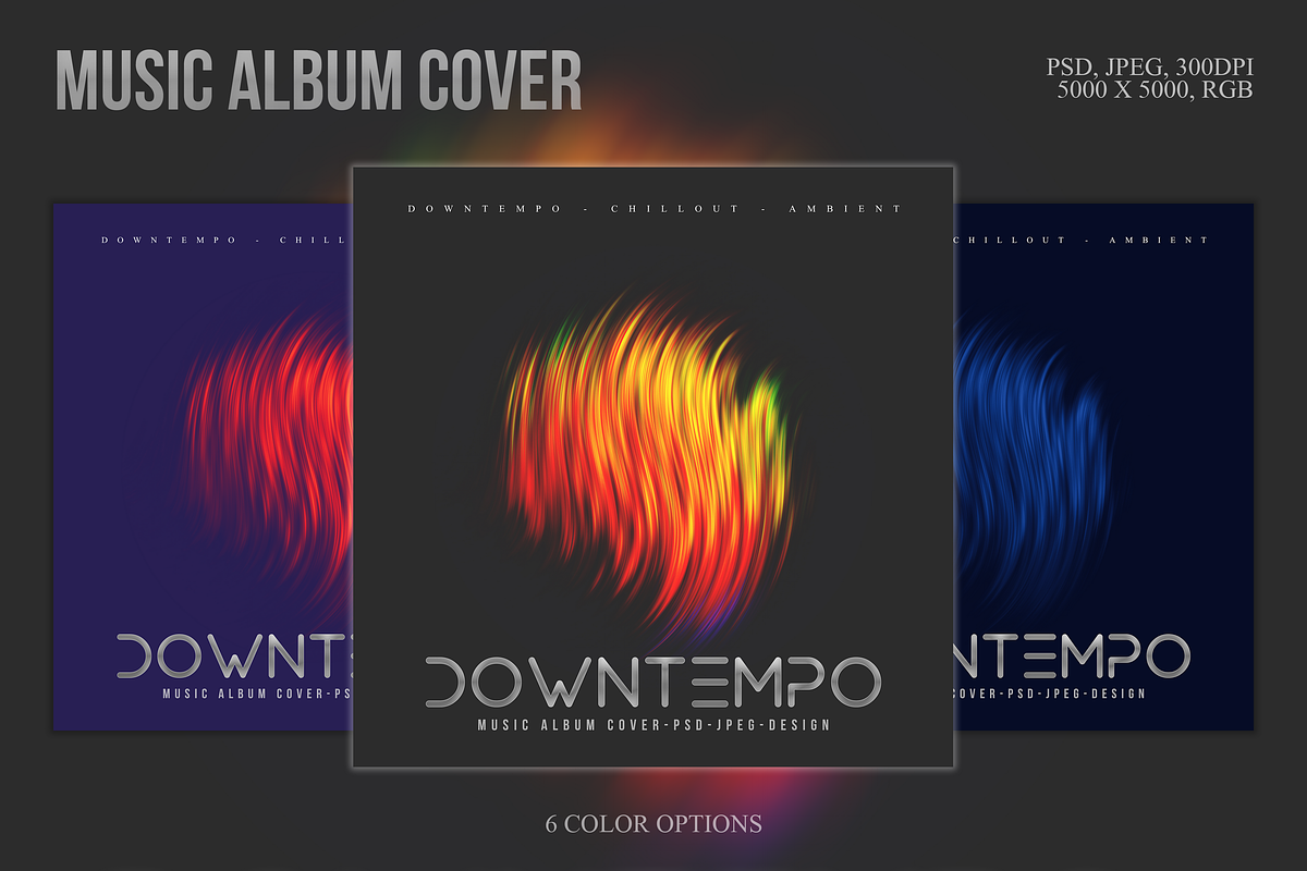 Electronic Music Album Cover Art #6, a Templates & Theme by Kolosjoki