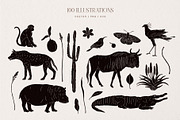 Starlit Safari Graphic Collection, an Animal Illustration by rouxsupplyco (Thumbnail 4 of 16)