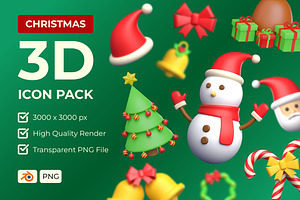 Christmas 3D Icon Pack V2