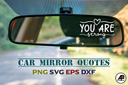 Car Mirror Quotes Sticker Bundle, a Photo by Actual Pixel (Thumbnail 6 of 17)