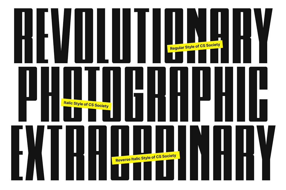 CS Society – Condensed Font, a Sans Serif Font by Craft Supply Co. (Photo 7 of 8)