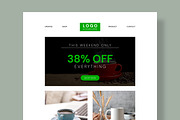 Modern Promotional Email Newsletter, an UI Kit Template by MightyDesign (Thumbnail 2 of 9)