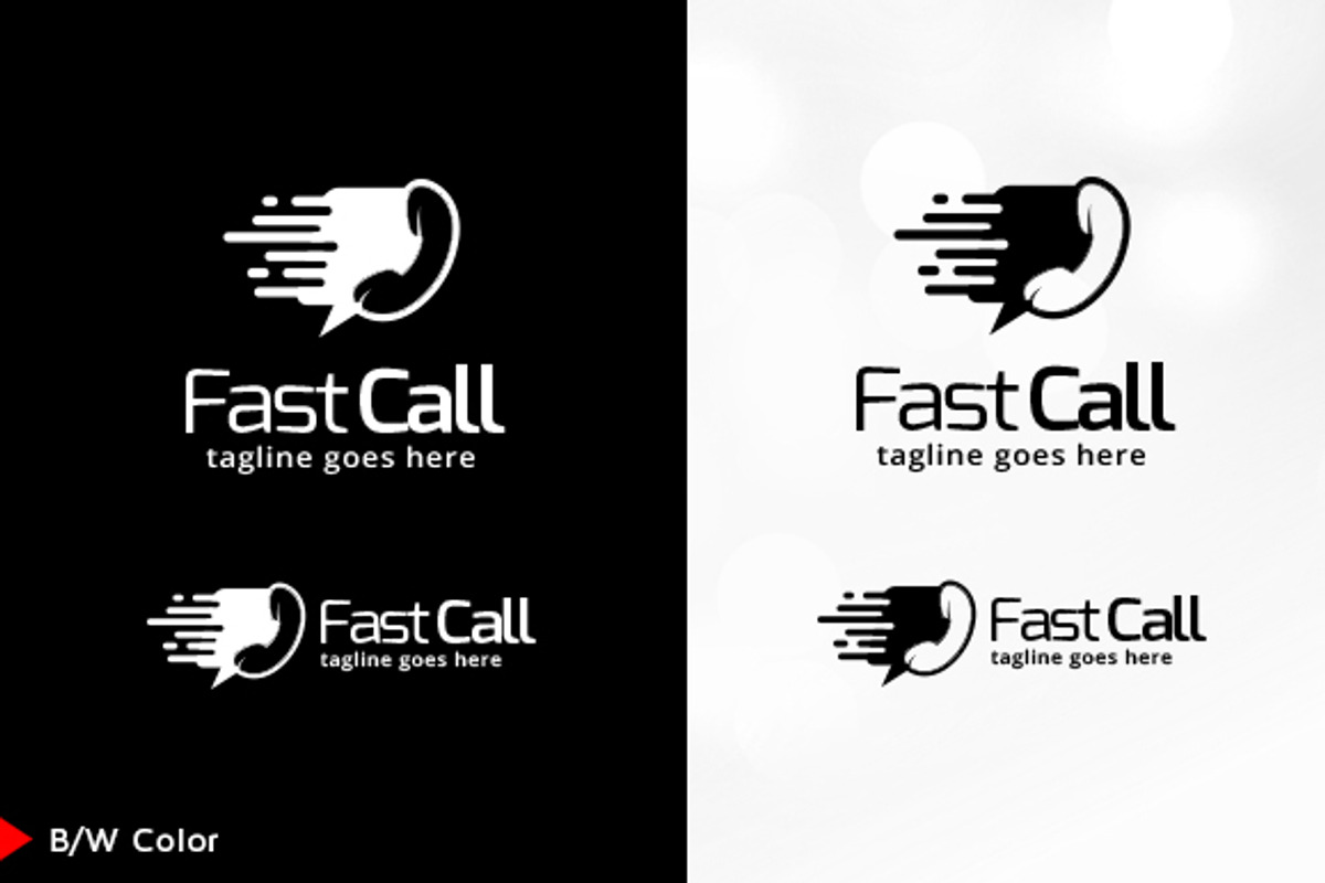 Fast Call Logo Template, a Branding & Logo Template by gunaonedesign