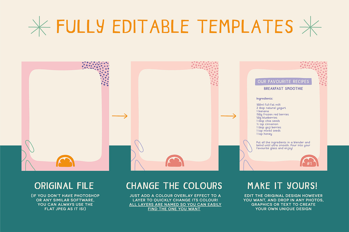 Graphical Instagram Templates - PSD, a Social Media Template by Carole Chevalier (Photo 12 of 13)