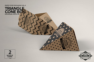 Triangle Cone Box Mockup