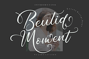 Beutiq Moment - Chic Signature, a Script Font by Joko Setiono (Thumbnail 1 of 9)