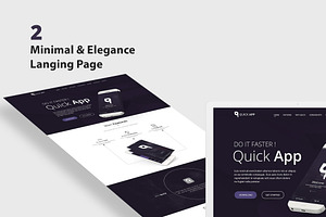 QuickApp - Landing Page PSD Template