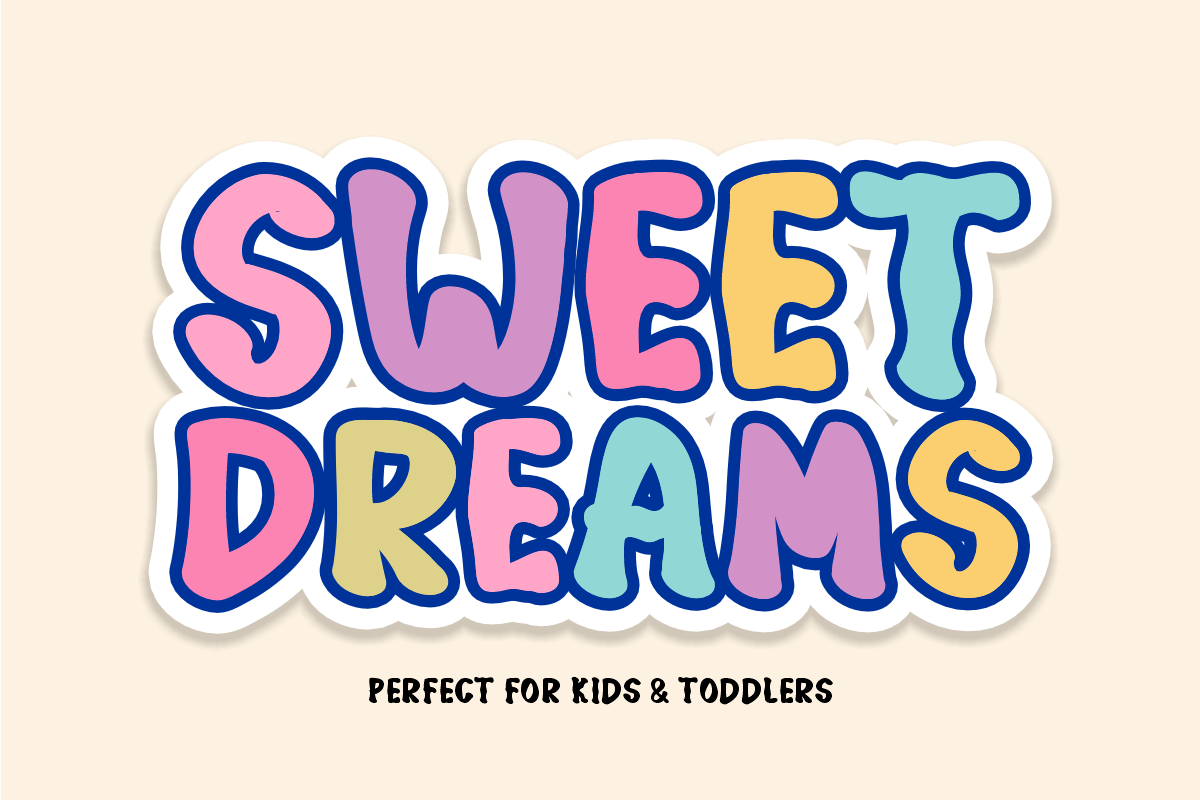 Baby Shower - Cute Bubbly Kids Font, a Sans Serif Font by KiddoGlyphs Studio (Photo 4 of 5)