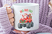 Santa Monster Truck Christmas PNG, an Illustration by Designworld (Thumbnail 5 of 5)