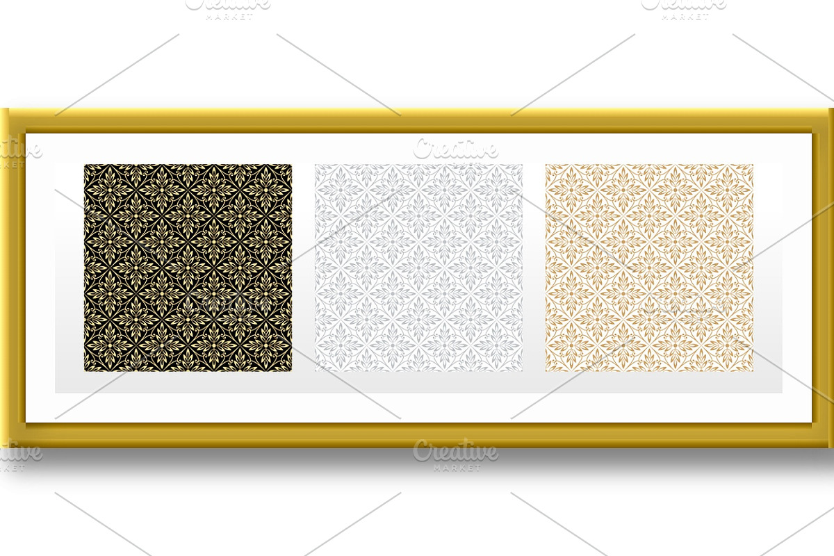Set of flower geometric patterns, a Pattern Graphic by RODINA (Photo 2 of 3)