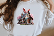 Whimsical Easter House clipart, an Illustration by Designworld (Thumbnail 8 of 10)