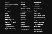 Futuristic Font Bundle - 93 Fonts!, a Sans Serif Font by HipFonts (Thumbnail 2 of 13)