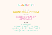 Rainbow Puddles Handwritten Font, a Handwritten Font by Always Sunny Co (Thumbnail 3 of 5)
