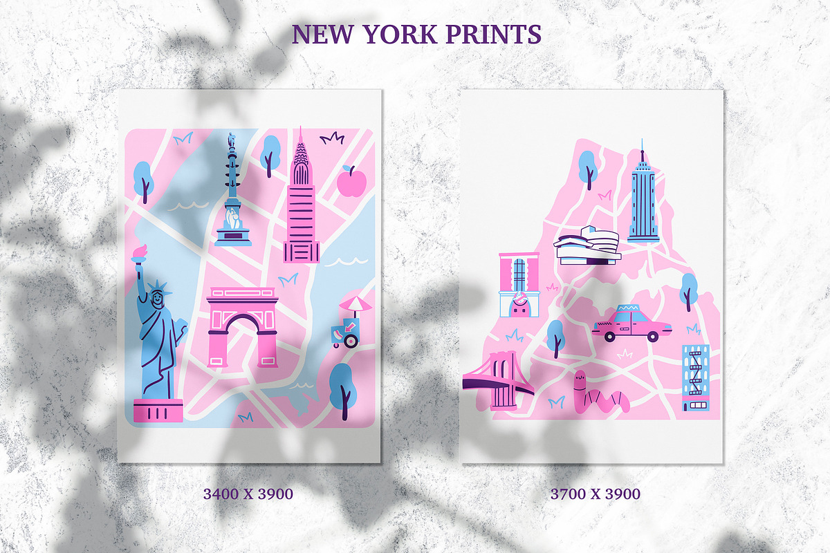 New York Map Creator, an Illustration by Great Glebsby (Photo 2 of 9)