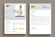 Minimal Resume Layout, a Resume Template by MightyDesign (Thumbnail 1 of 8)