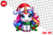 Christmas Unicorn Clipart Bundle, an Animal Illustration by taramija (Thumbnail 26 of 26)