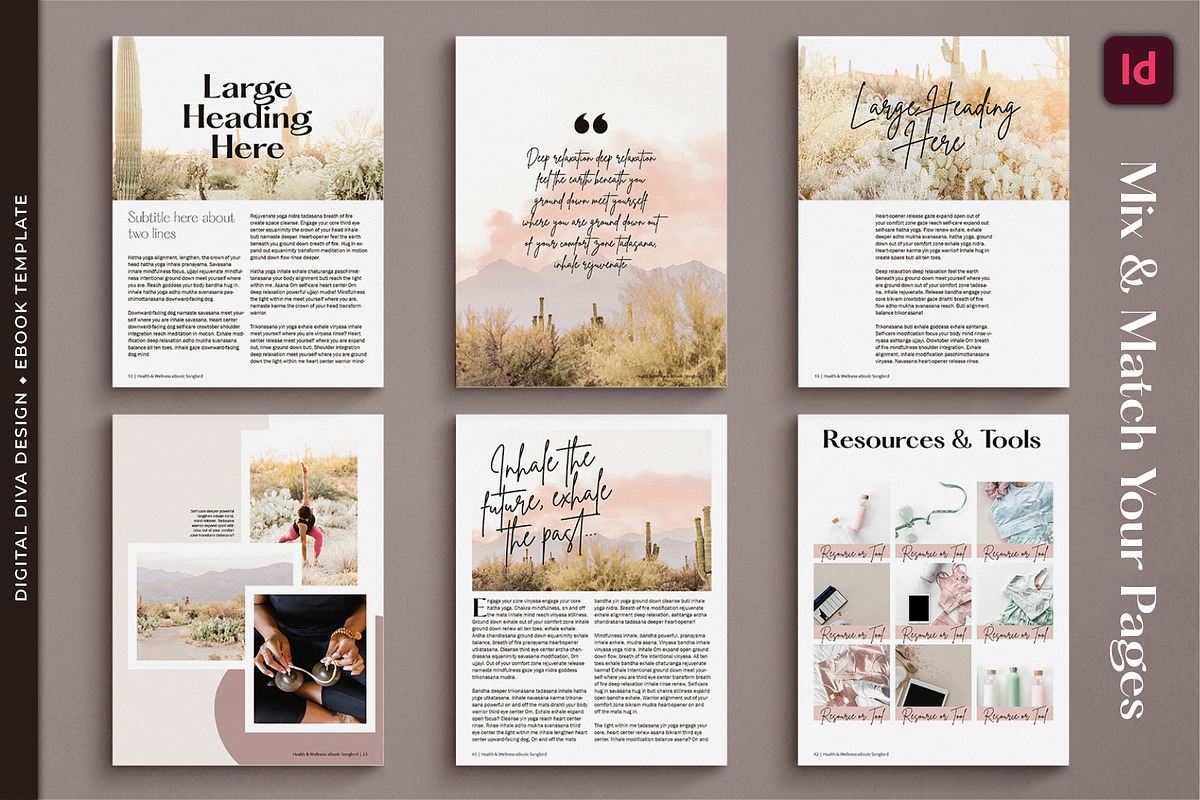 InDesign Health and Wellness eBook, a Marketing Template by Digital Diva Design (Photo 3 of 8)