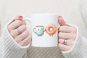Perfect match kawaii clipart, an Illustration by Watercolor design (Thumbnail 11 of 11)
