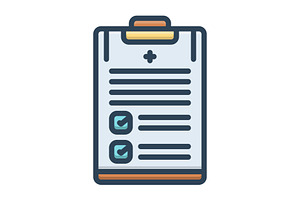 Reported contract color icon, a Duotone Icon by Creative priyanka