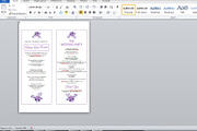 Wedding Ceremony Program, an Invitation Template by retrographix (Thumbnail 2 of 2)