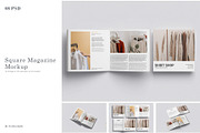 Square Magazine Mockup, a Books & Magazine Mockup by scribrostudio (Thumbnail 1 of 9)