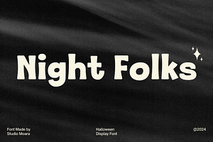 Night Folks - Halloween Display Font
