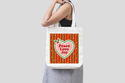 Christmas Wall Art Peace Love Joy, an Illustration by SinaCreation (Thumbnail 1 of 7)
