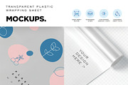 Transparent Wrapping Sheet Mockups, a Packaging Mockup by megostudi0 (Thumbnail 3 of 6)
