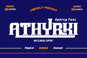 ATHYRKI | Athletic Font, a Font by twinstd (Thumbnail 1 of 14)