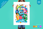 Cheerful company of monsters 03., an Animal Illustration by KENO Mascots (Thumbnail 6 of 6)